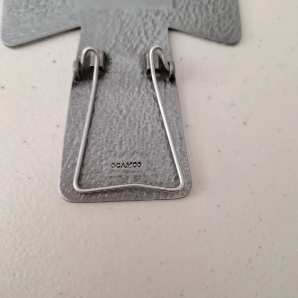 CAMCO Sponsor Thank You Filigree Stand or Hanging Wall Cross Silver Tone USA